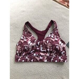 NWT Tek Gear Womens Sports Bra Removable Padded Racerback Medium Impact Sz M